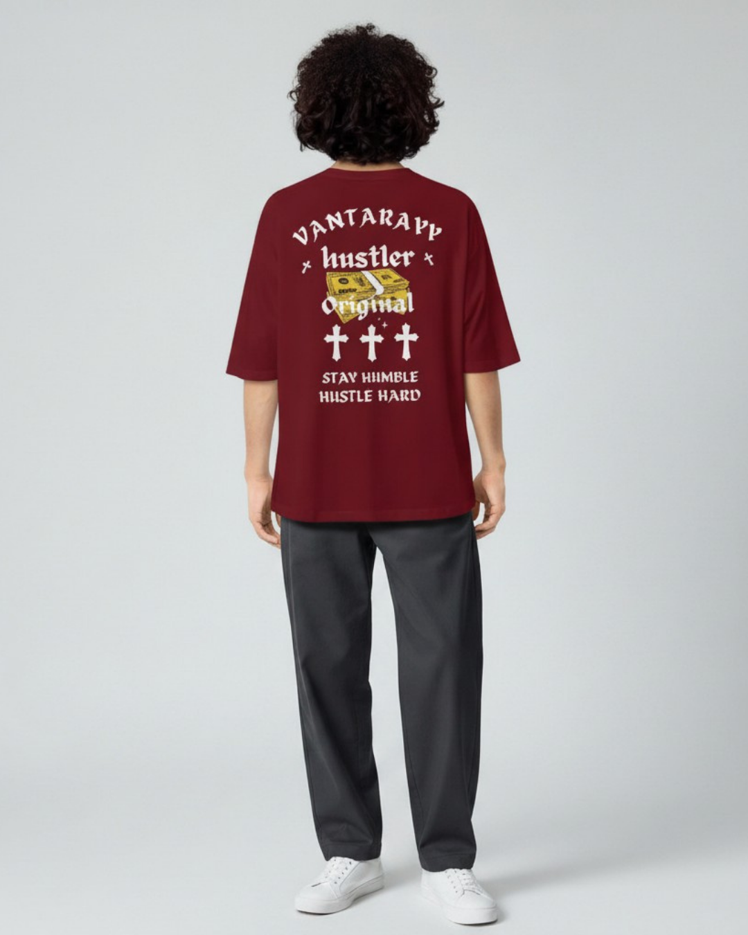 VANTARAYY Hustler Oversized T-Shirt