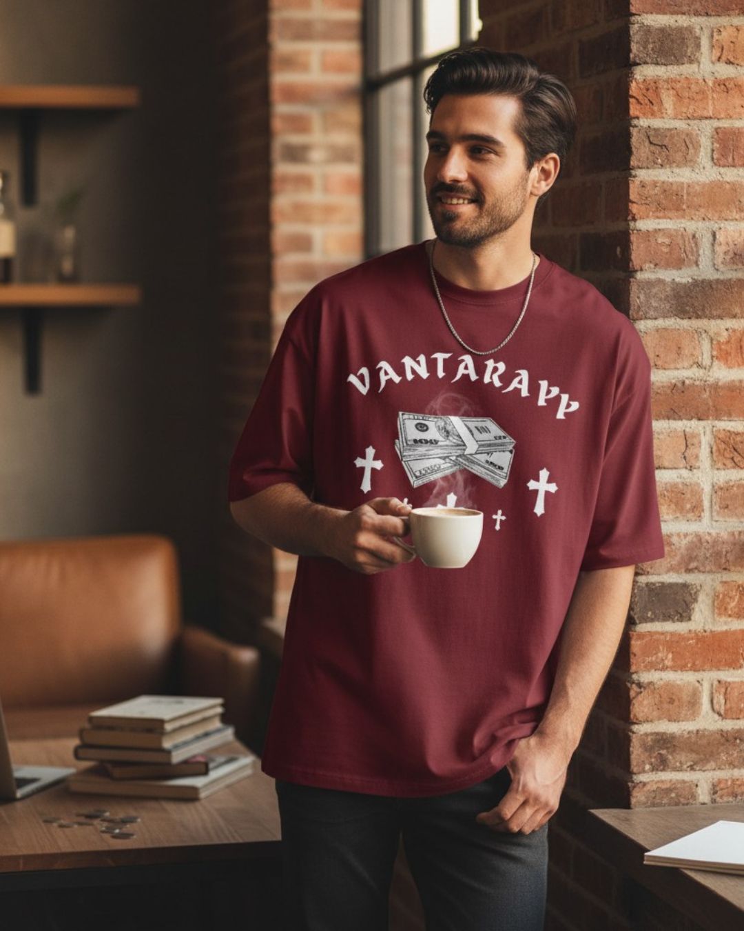 VANTARAYY Hustler Oversized T-Shirt