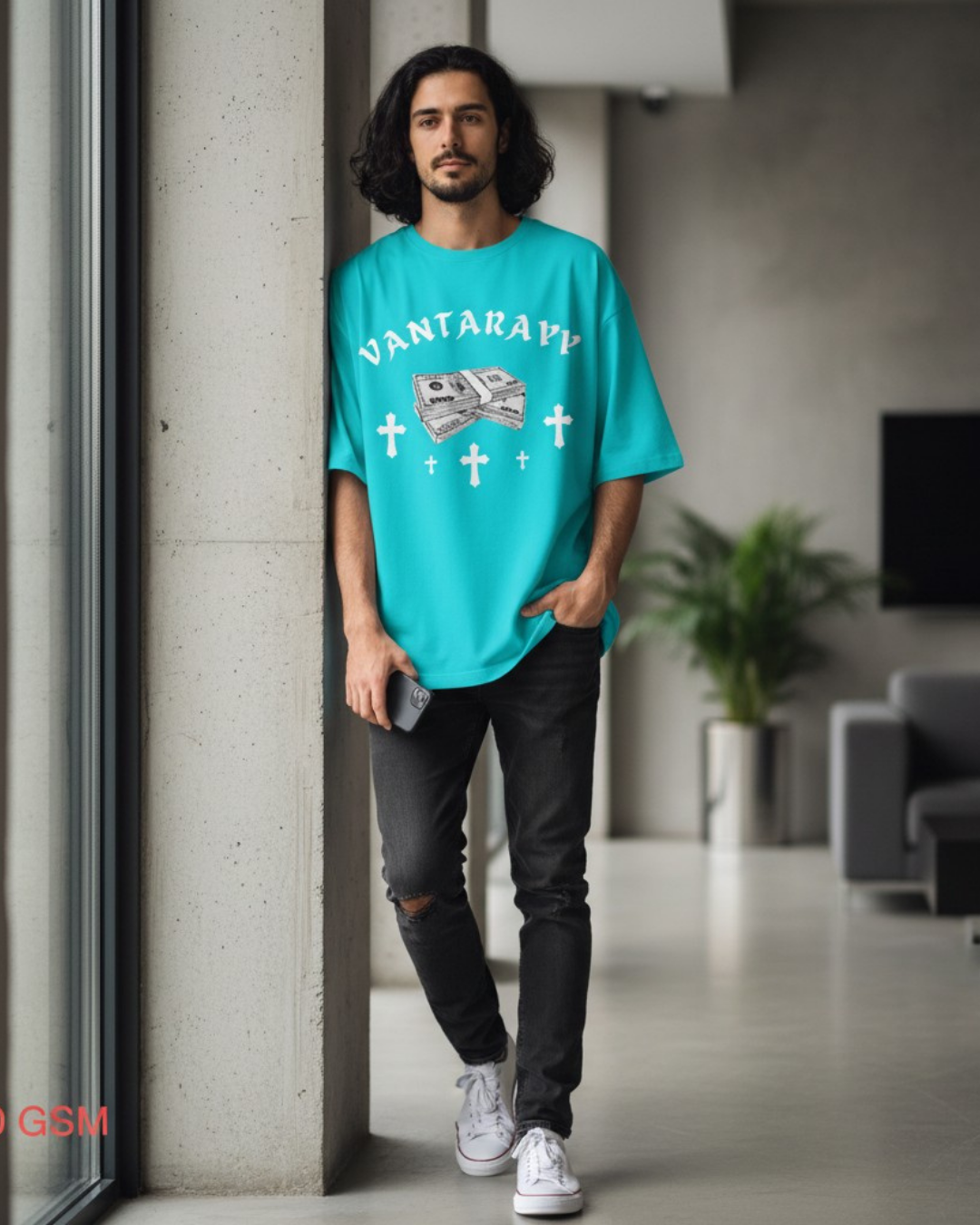VANTARAYY Hustler Oversized T-Shirt