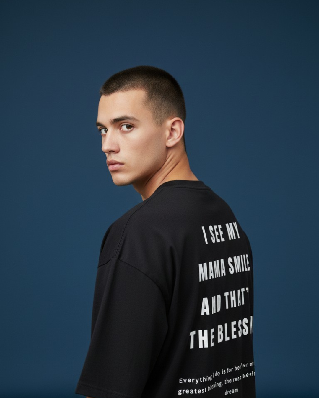 I See My Mama Smile Oversized T-Shirt