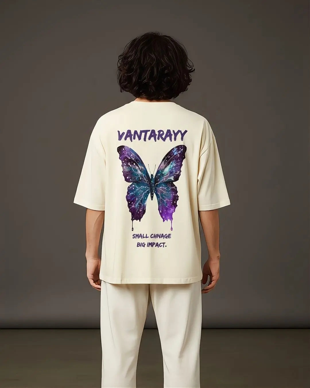 VANTARAYY “Small Change, Big Impact” Oversized T-Shirt