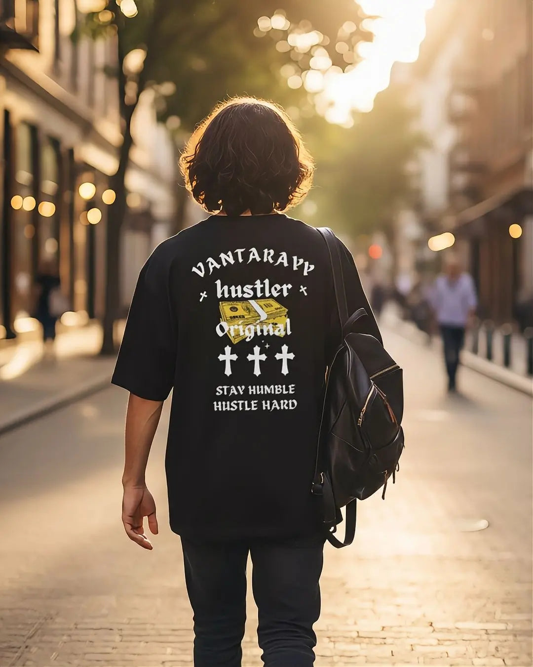 VANTARAYY Hustler Oversized T-Shirt
