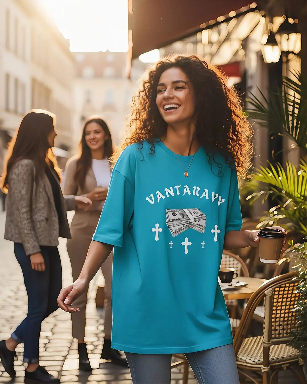 VANTARAYY Hustler Oversized T-Shirt