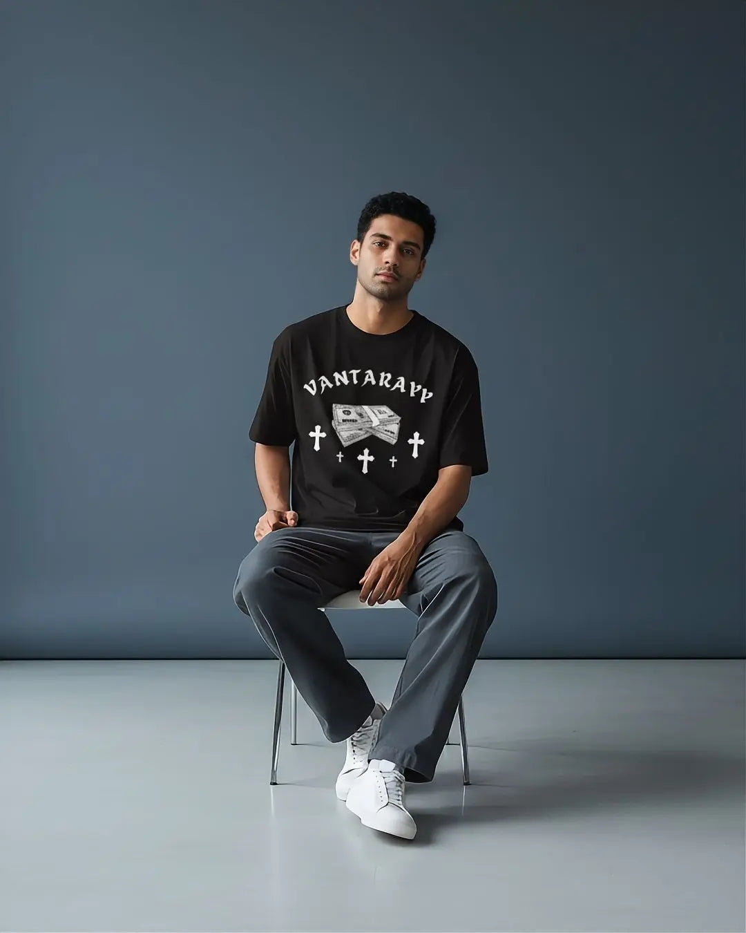 VANTARAYY Hustler Oversized T-Shirt